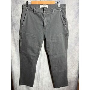Hollister Mens Loose Double Knee Carpenter Pants Gray 32x30 331D2507 Utility